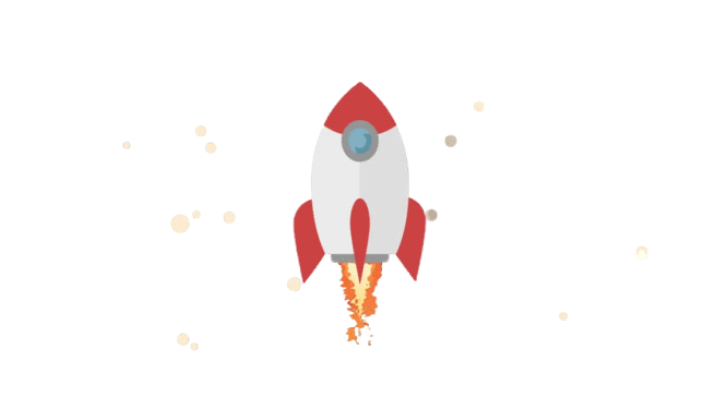 Rocket in sky showing SEO Boost